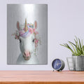 'The Mystic Unicorn' by Seven Trees Design – Metal Wall Art, 12x16 room view