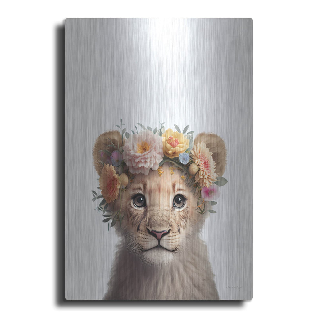'Baby Lion' by Seven Trees Design – Metal Wall Art