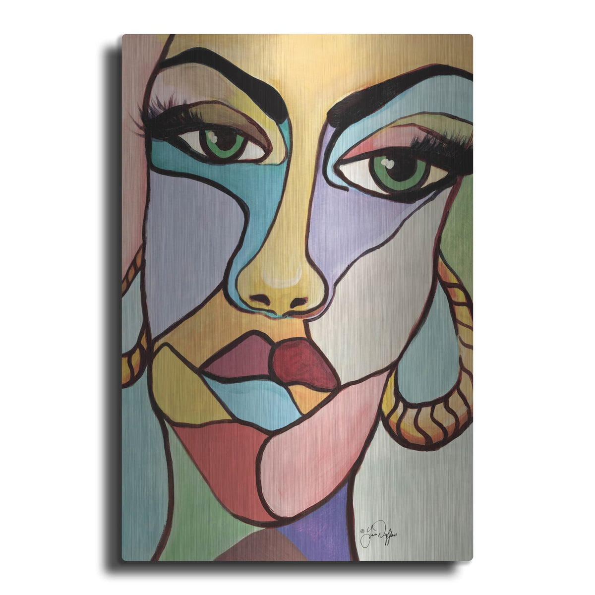 'Facets' by Yass Naffas Designs – Metal Wall Art
