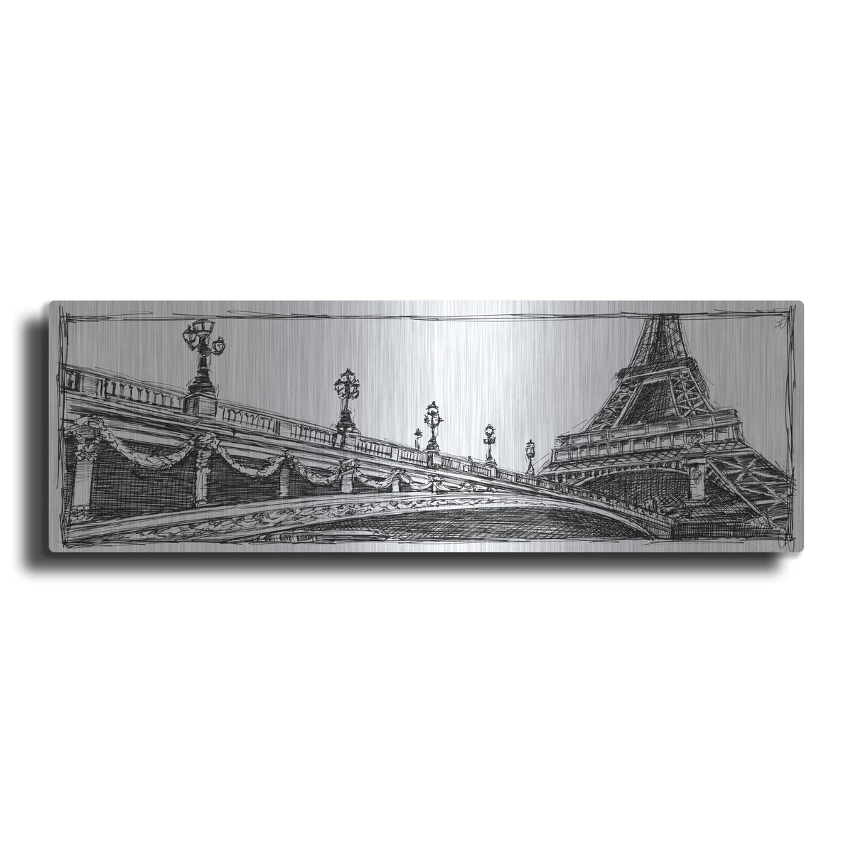 'Study of Paris' by Ethan Harper – Metal Wall Art