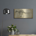 'Spinosaurus Study' by Ethan Harper – Metal Wall Art, 24x12 room view