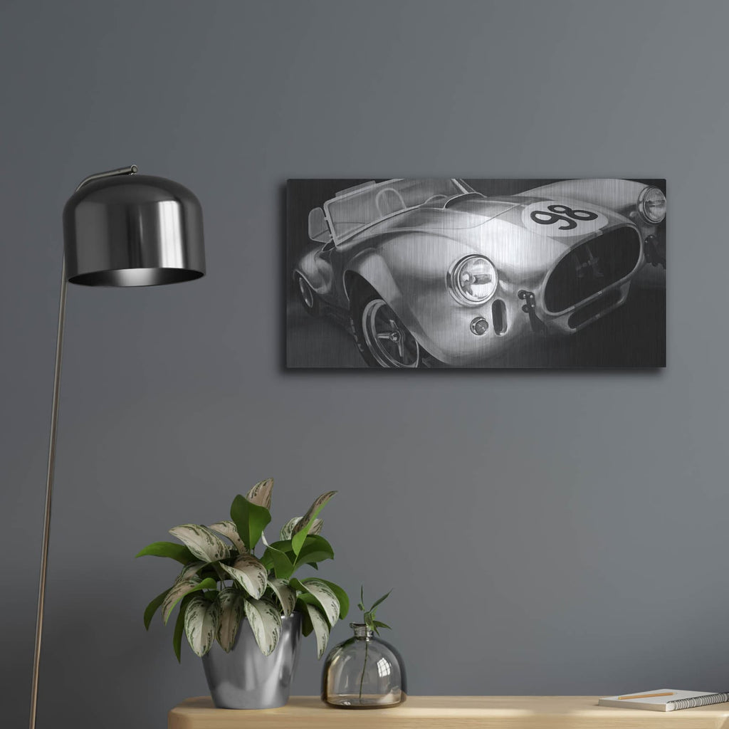 'Vintage Racing I' by Ethan Harper – Metal Wall Art, 24x12 room view