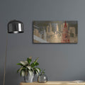 'Modern Metropolis I' by Ethan Harper – Metal Wall Art, 24x12 room view