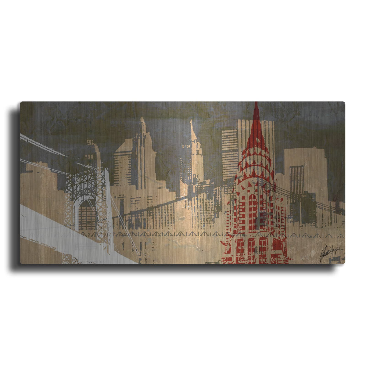 'Modern Metropolis I' by Ethan Harper – Metal Wall Art