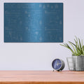 'Dog Breeds Infograph' by Ethan Harper – Metal Wall Art, 16x12 room view