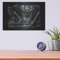 'Polished Chrome II' by Ethan Harper – Metal Wall Art, 16x12 room view