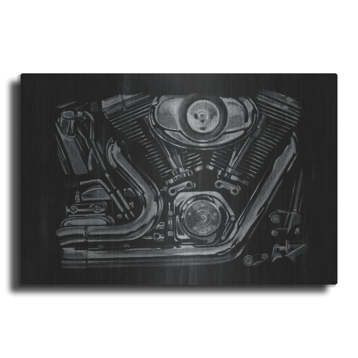 'Polished Chrome II' by Ethan Harper – Metal Wall Art