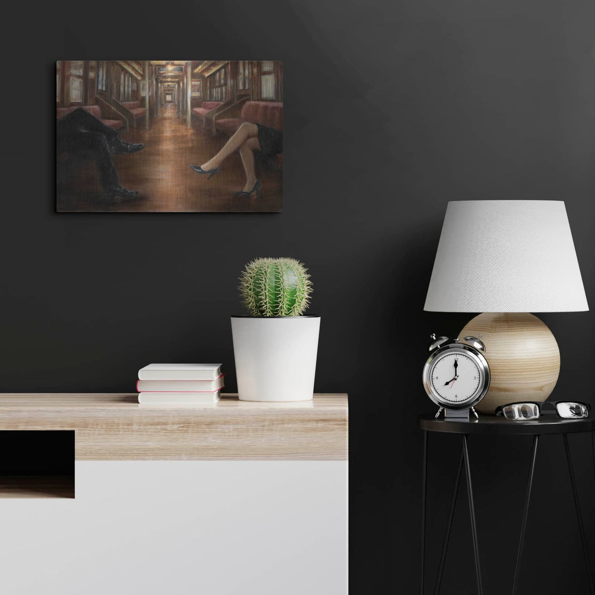 'Last Stop' by Ethan Harper – Metal Wall Art, 24x16 room view