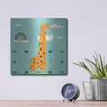 'Cute Girafe' by Luxe Metal Portfolio – Metal Wall Art, 12x12 room view
