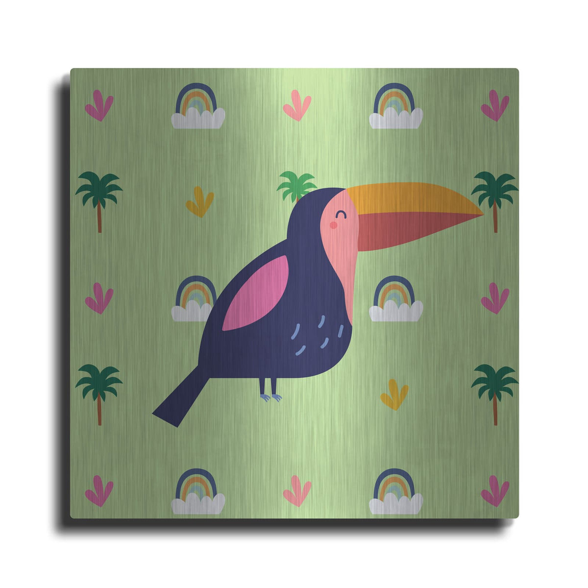 'Cute Tucan' by Luxe Metal Portfolio – Metal Wall Art