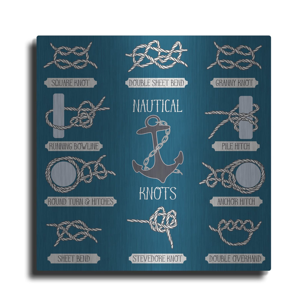 'Nautical Knots' by Luxe Metal Portfolio – Metal Wall Art