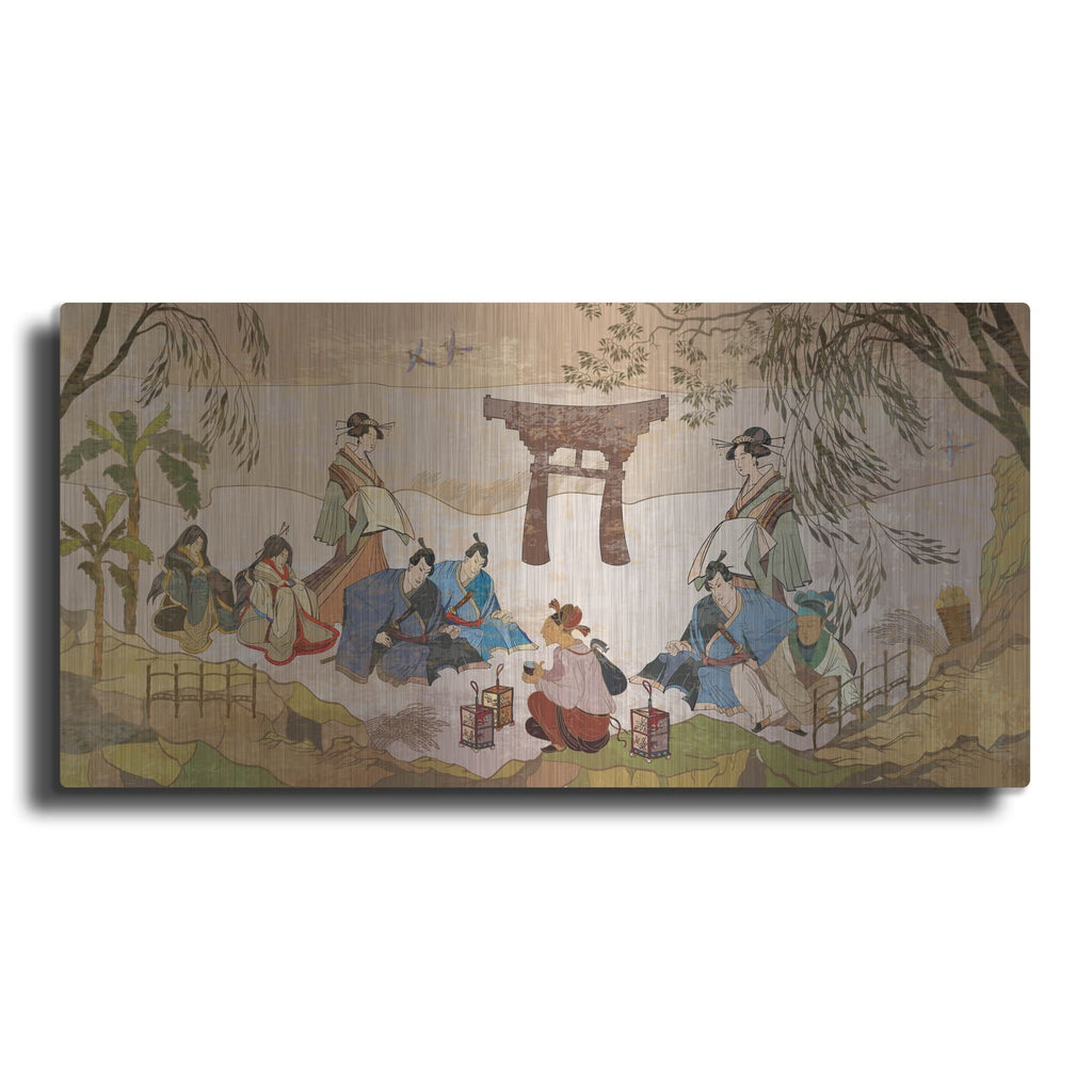 'Tea Ceremony Ancient Japan' by Luxe Metal Portfolio – Metal Wall Art