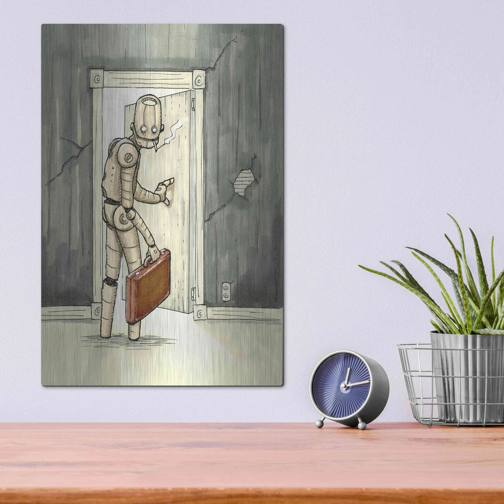'I'll Be Back' by Craig Snodgrass – Metal Wall Art, 12x16 room view