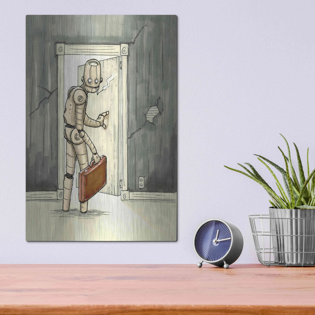 'I'll Be Back' by Craig Snodgrass – Metal Wall Art, 12x16 room view