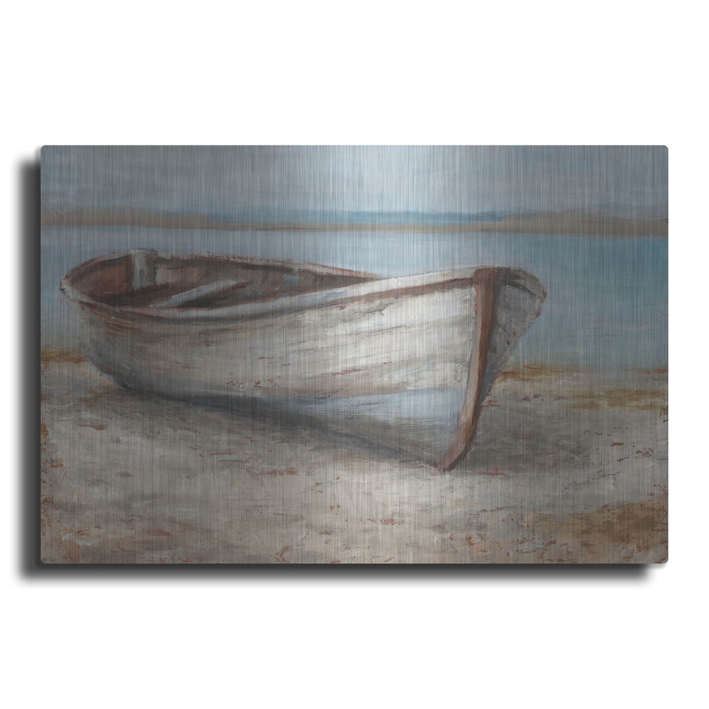 'Whitewashed Boat I' by Ethan Harper – Metal Wall Art
