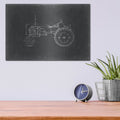 'Tractor Blueprint III' by Ethan Harper – Metal Wall Art, 16x12 room view