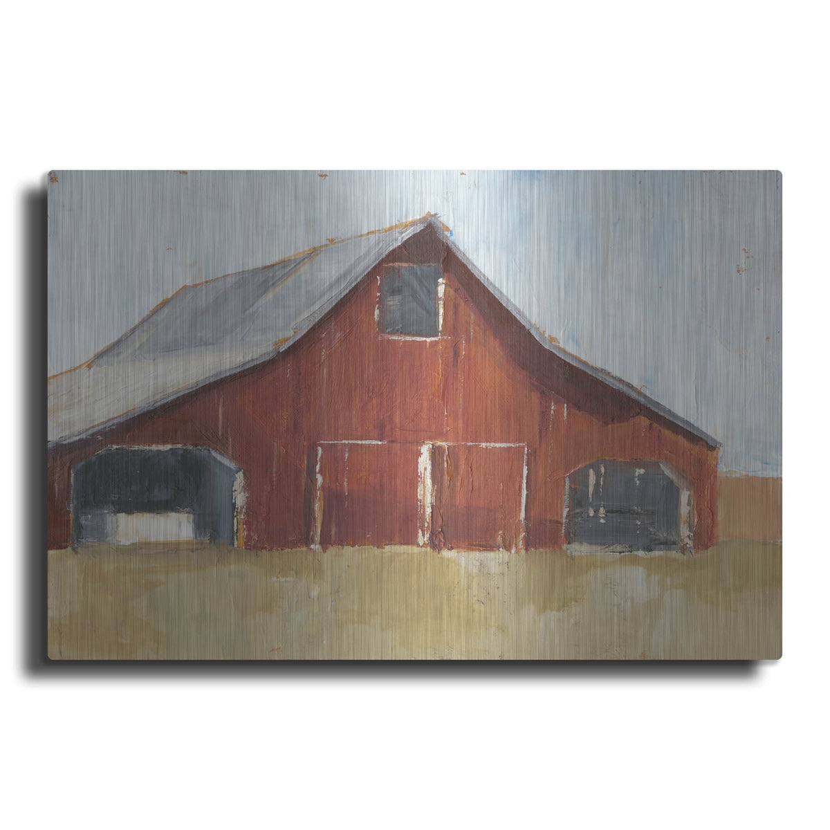 'Rustic Red Barn I' by Ethan Harper – Metal Wall Art