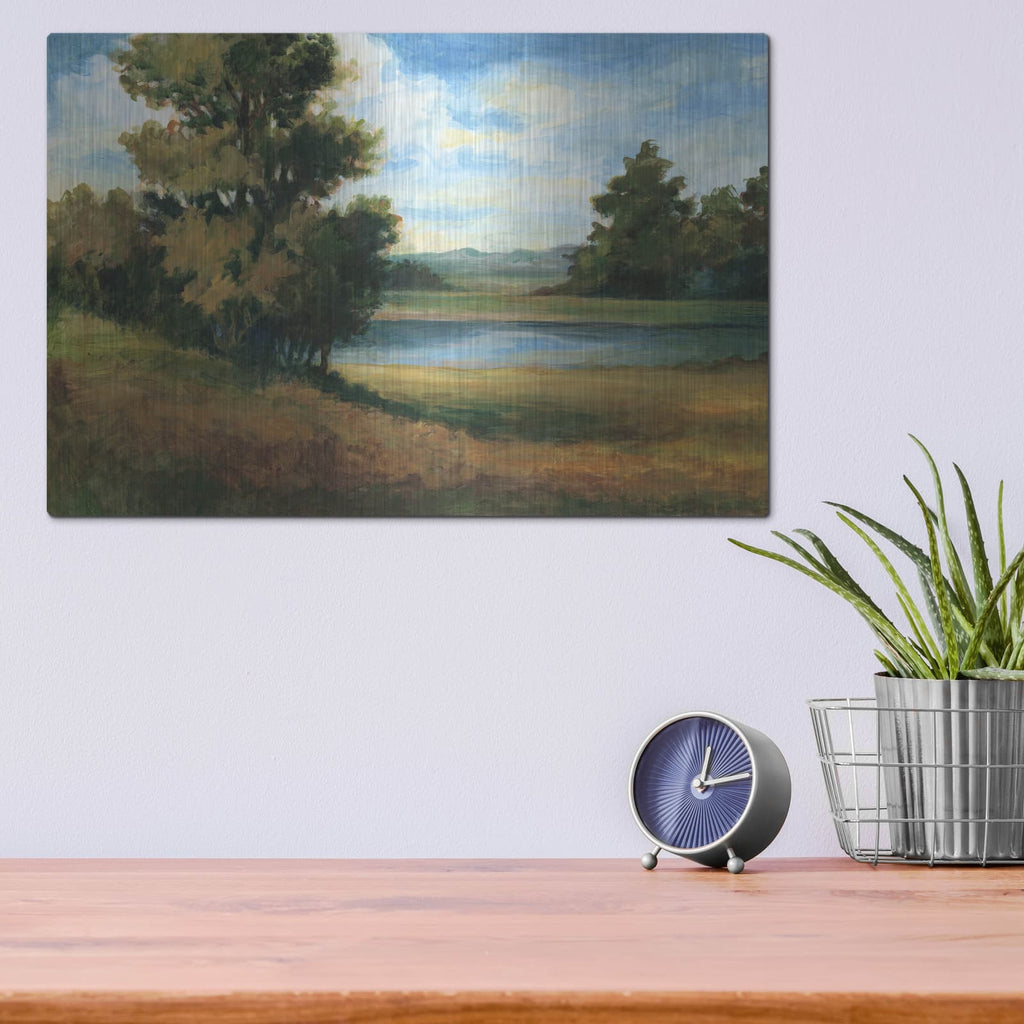'Auburn Meadow' by Ethan Harper – Metal Wall Art, 16x12 room view