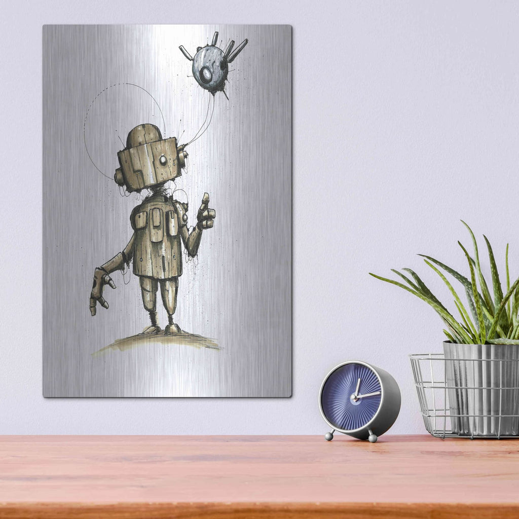 'Ink Bot 1.0' by Craig Snodgrass – Metal Wall Art, 12x16 room view