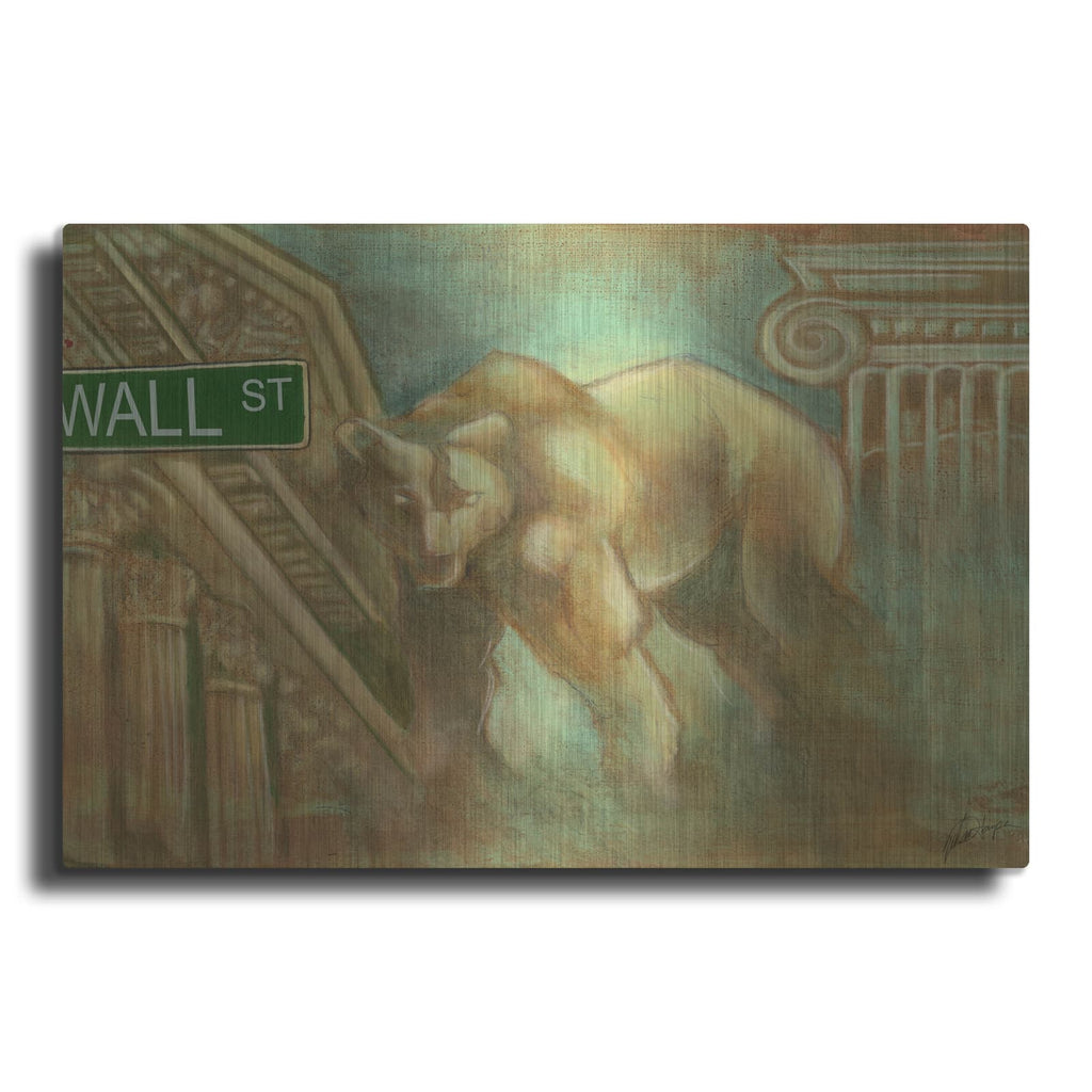 'Bear Market' by Ethan Harper – Metal Wall Art