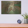 'Bull Market' by Ethan Harper – Metal Wall Art, 16x12 room view