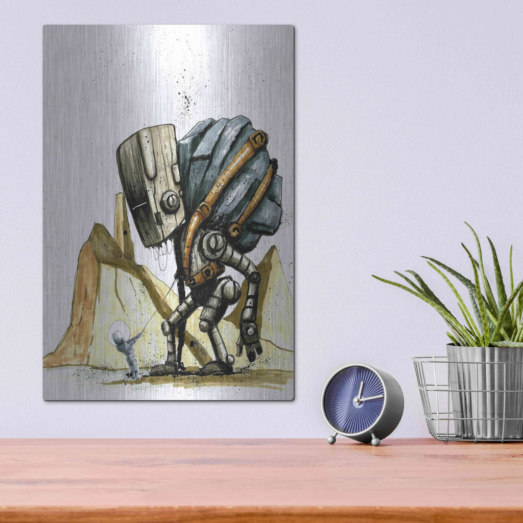 'Ink Bot 2.0' by Craig Snodgrass – Metal Wall Art, 12x16 room view