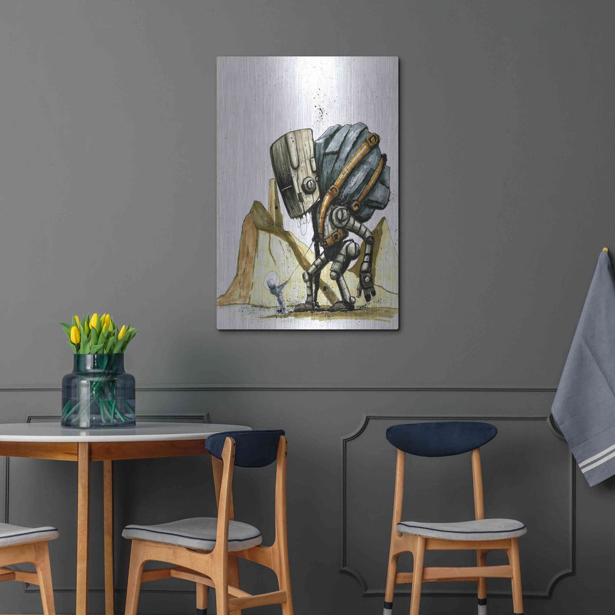 'Ink Bot 2.0' by Craig Snodgrass – Metal Wall Art, 24x36 room view