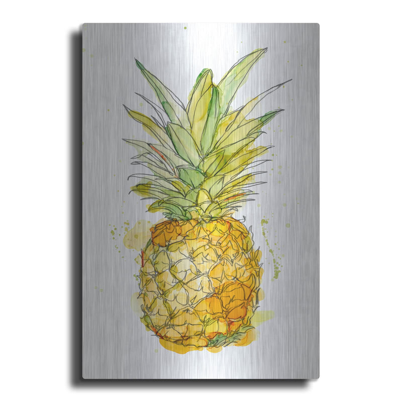 'Pineapple Splash I' by Ethan Harper – Metal Wall Art