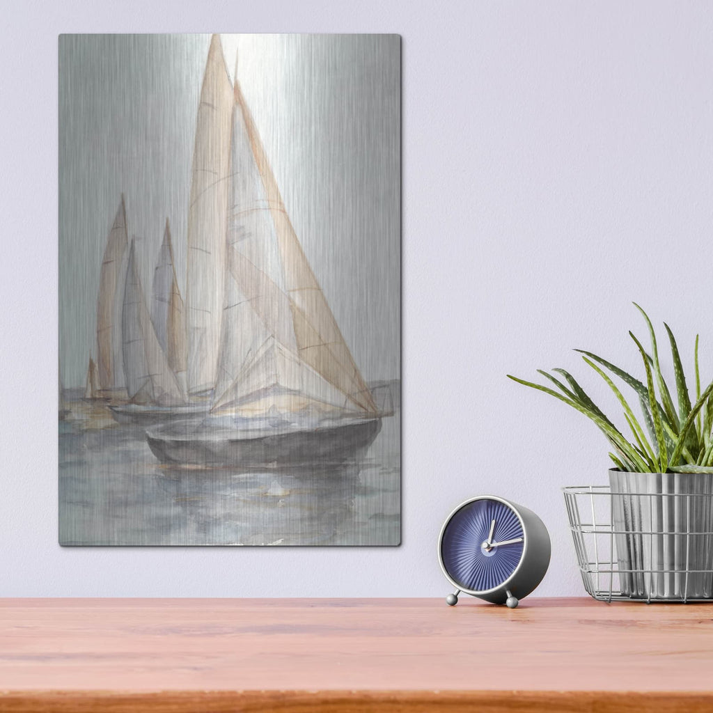 'Plein Air Sailboats II' by Ethan Harper – Metal Wall Art, 12x16 room view