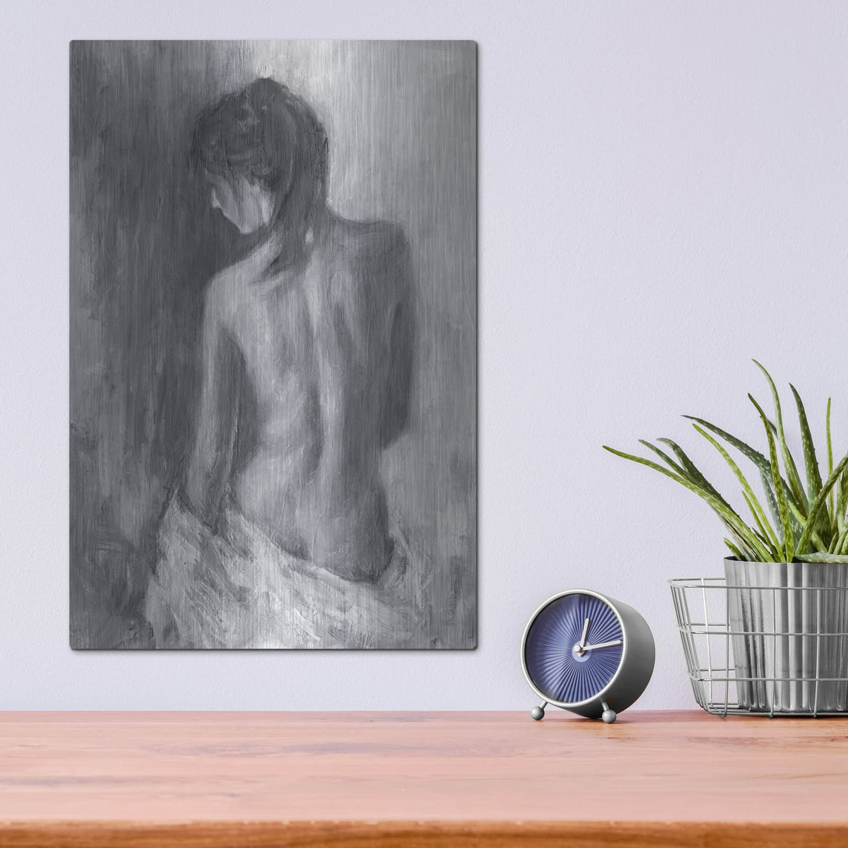 'Draped Figure II' by Ethan Harper – Metal Wall Art, 12x16 room view
