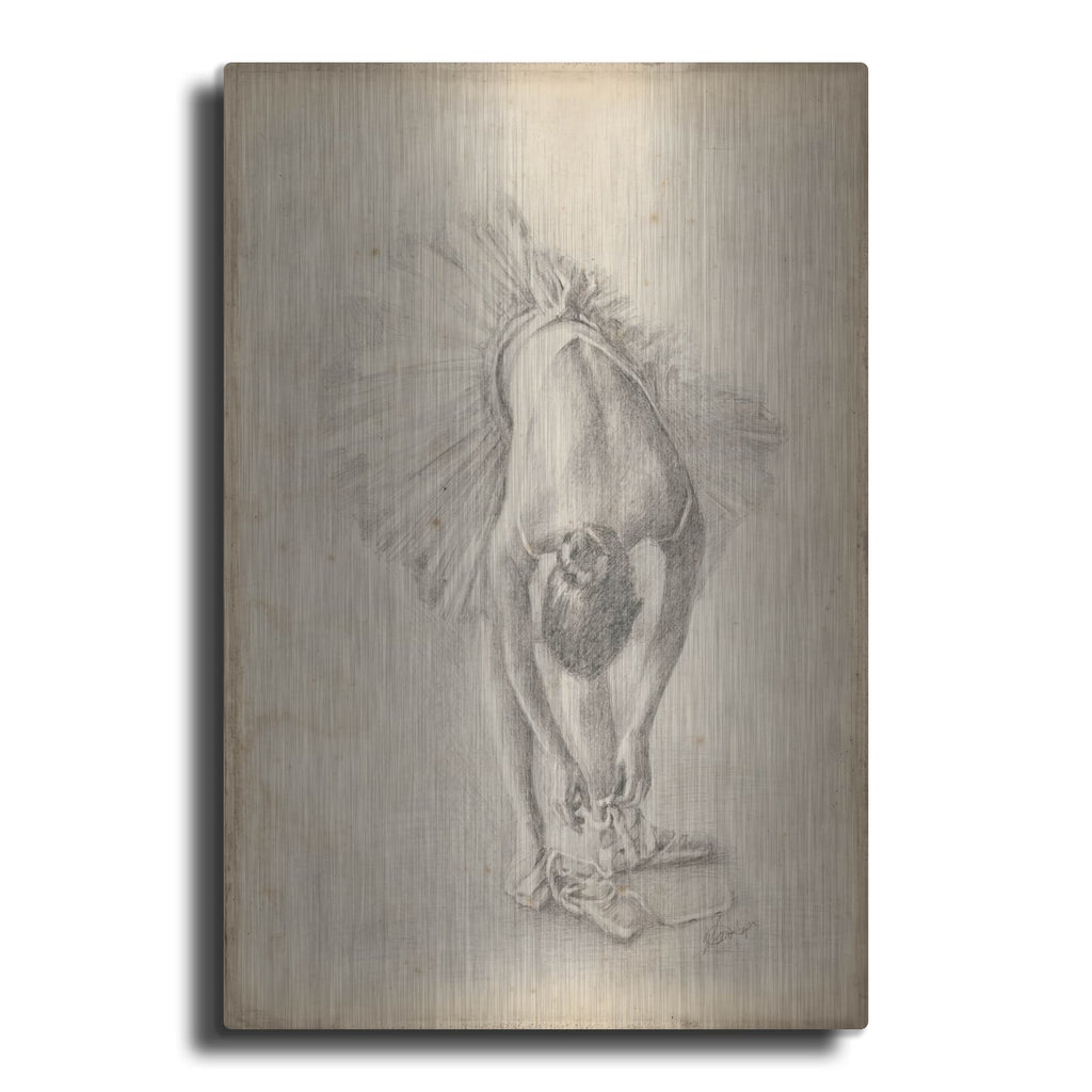 'Antique Ballerina Study I' by Ethan Harper – Metal Wall Art