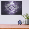 'Binance R' by Valentyn Artemenko – Metal Wall Art, 16x12 room view