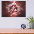 'Crypto Eclipse Avalanche Avax' by Valentyn Artemenko – Metal Wall Art, 16x12 room view