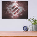 'Crypto Eclipse Binance Bnb' by Valentyn Artemenko – Metal Wall Art, 16x12 room view