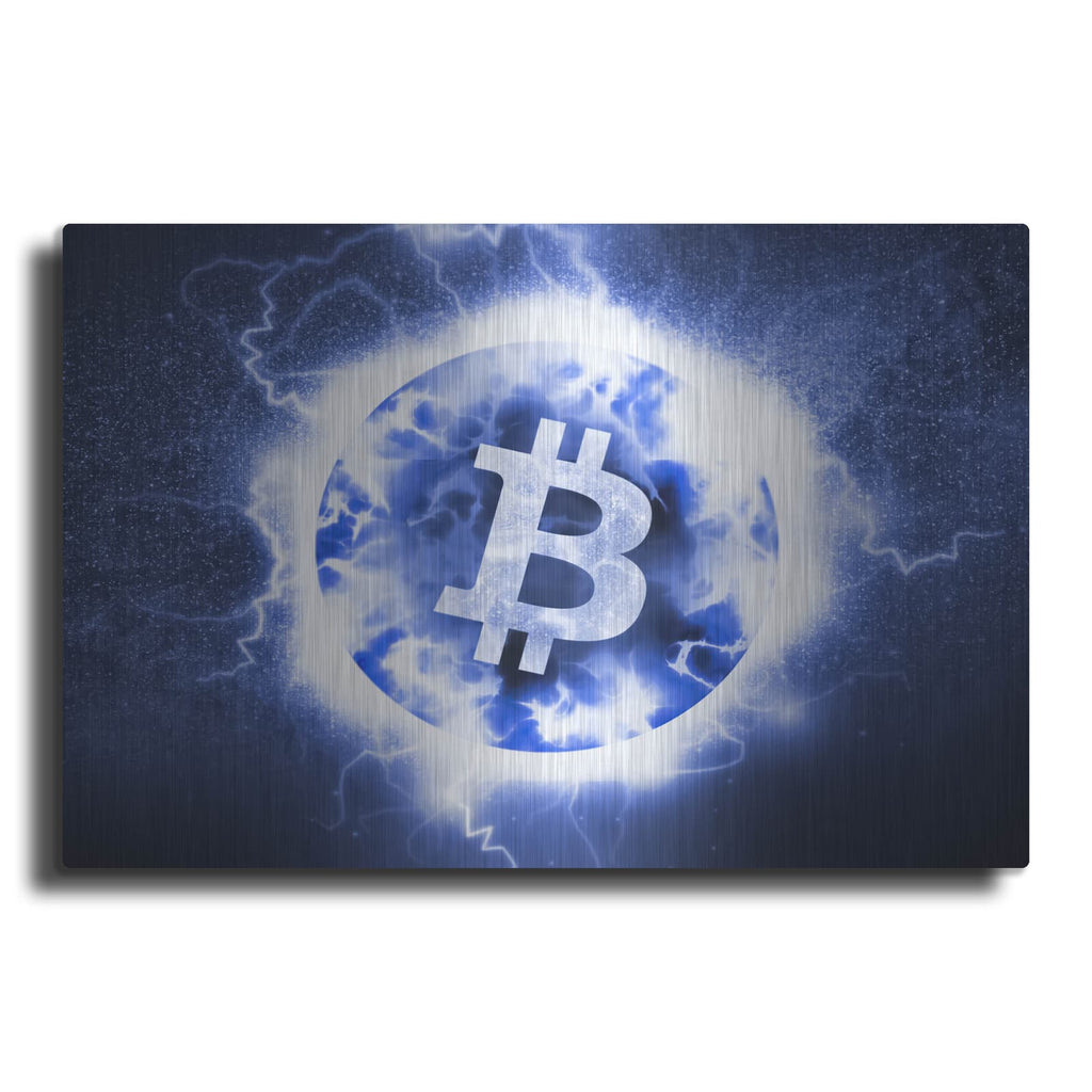 'Crypto Eclipse Bitcoin Btc' by Valentyn Artemenko – Metal Wall Art