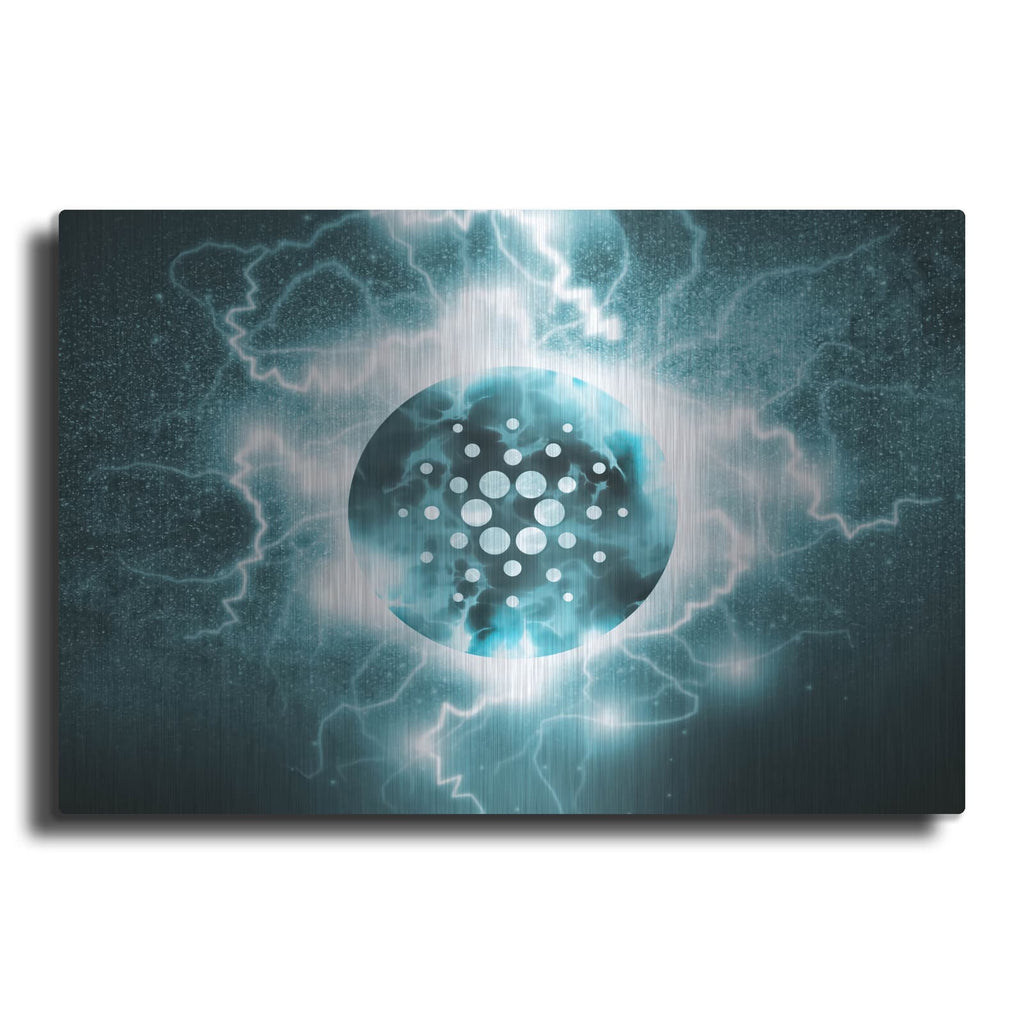 'Crypto Eclipse Cardano Ada' by Valentyn Artemenko – Metal Wall Art