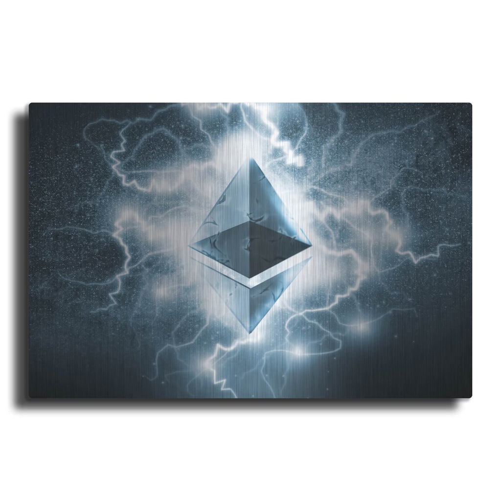 'Crypto Eclipse Ethereum Eth' by Valentyn Artemenko – Metal Wall Art