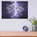 'Crypto Eclipse Leo' by Valentyn Artemenko – Metal Wall Art, 16x12 room view