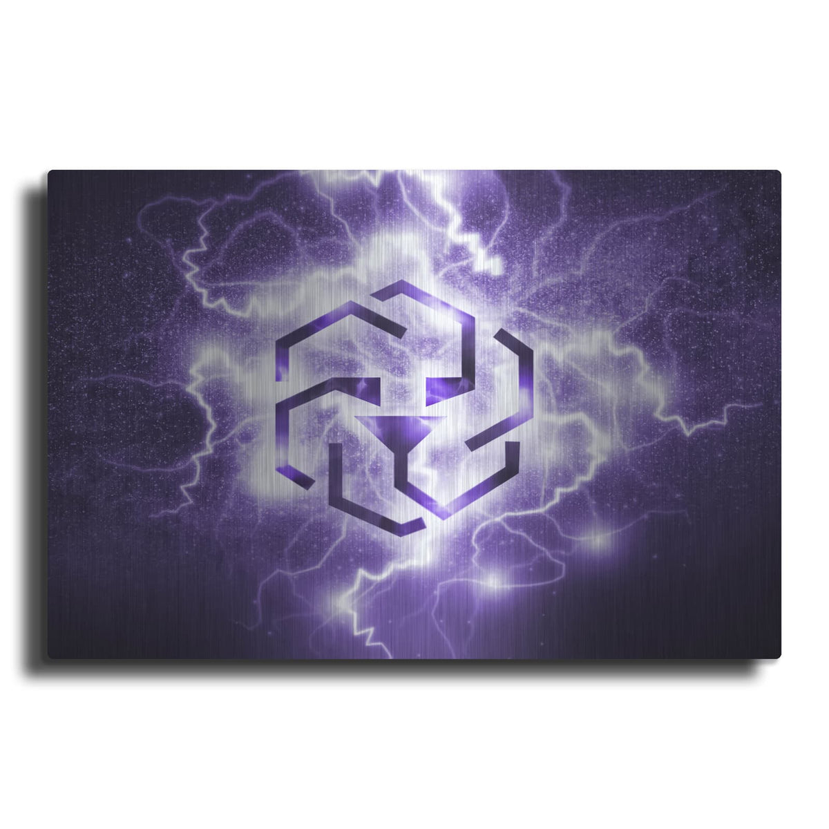 'Crypto Eclipse Leo' by Valentyn Artemenko – Metal Wall Art