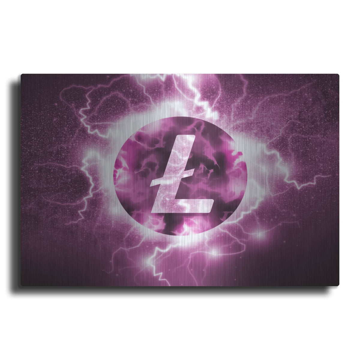 'Crypto Eclipse Litecoin Ltc' by Valentyn Artemenko – Metal Wall Art
