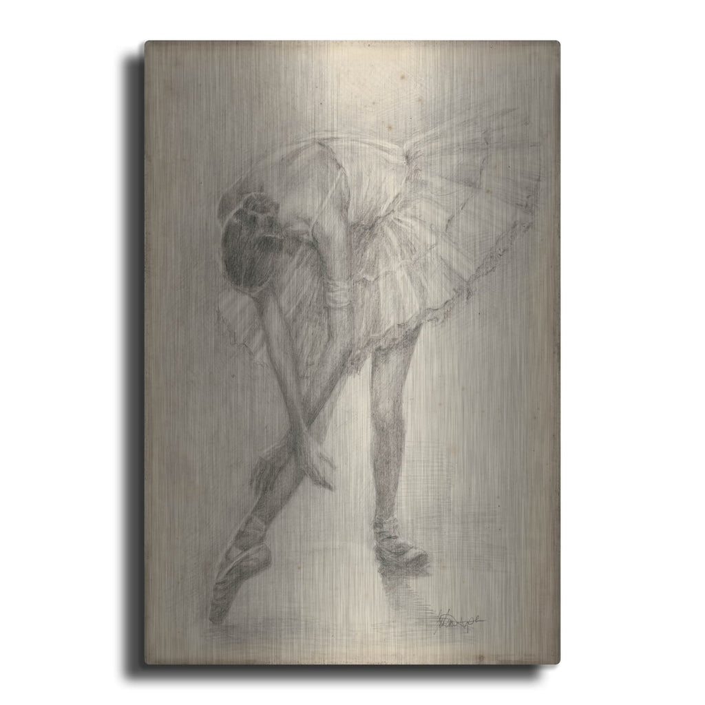 'Antique Ballerina Study II' by Ethan Harper – Metal Wall Art