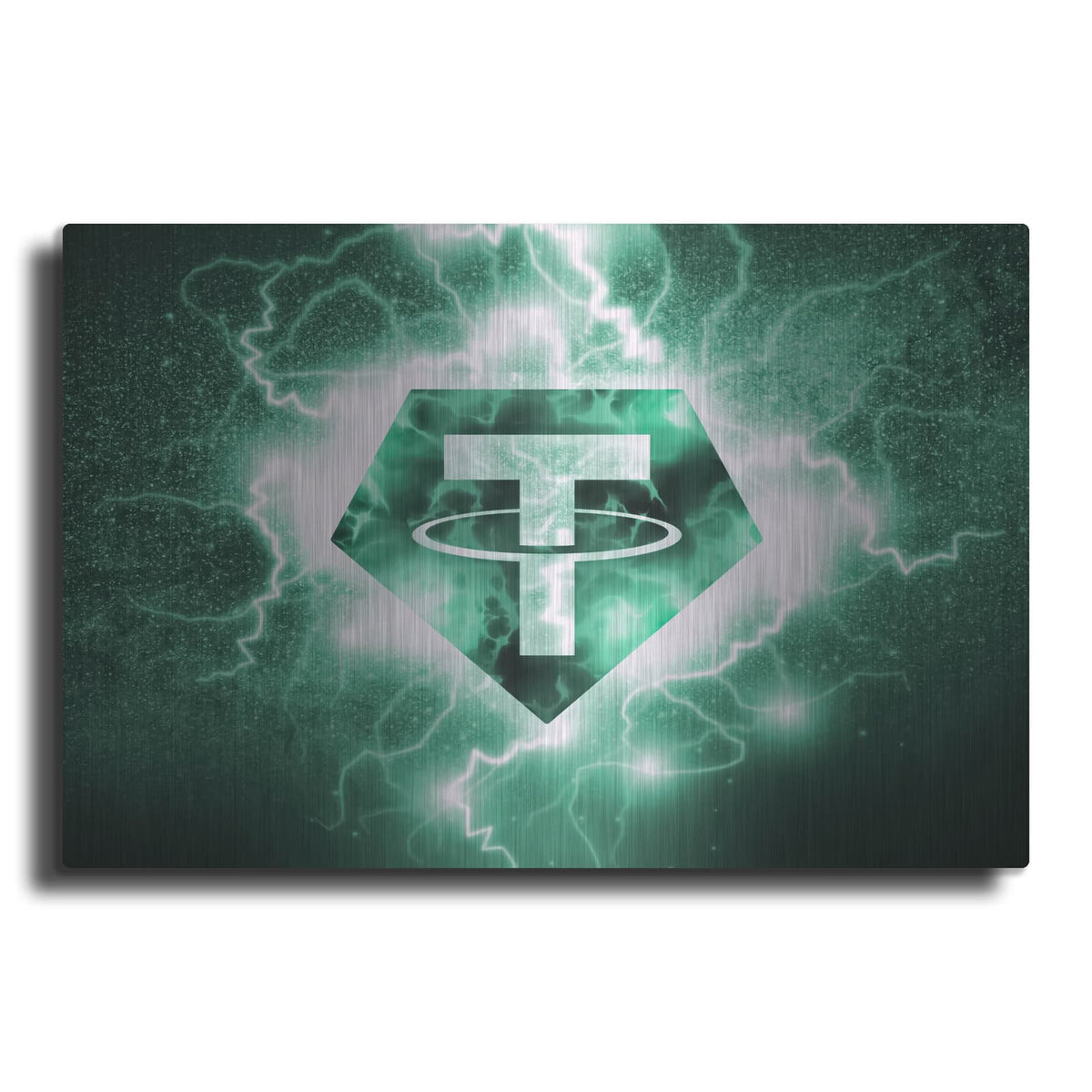 'Crypto Eclipse Tether Usdt' by Valentyn Artemenko – Metal Wall Art