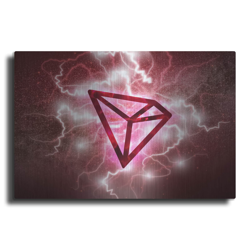 'Crypto Eclipse Tron Trx' by Valentyn Artemenko – Metal Wall Art