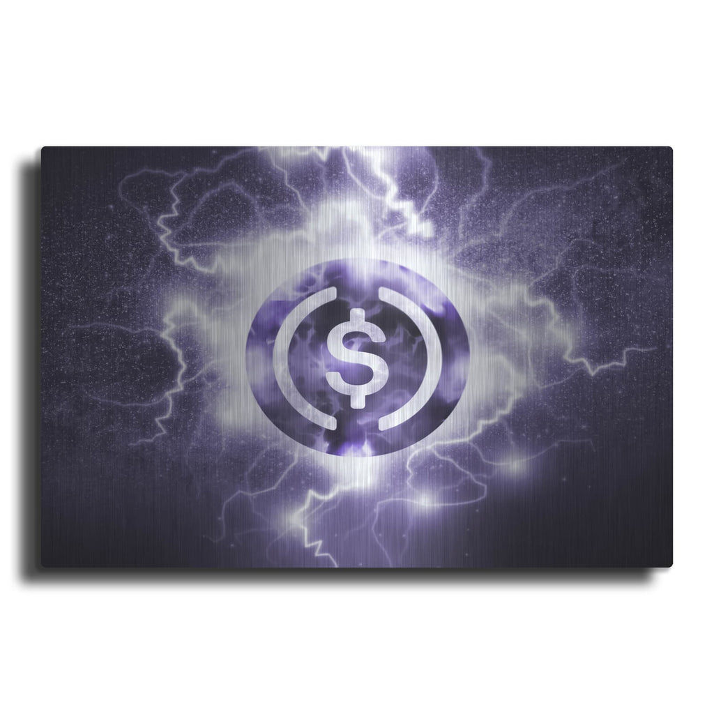 'Crypto Eclipse Usdc' by Valentyn Artemenko – Metal Wall Art