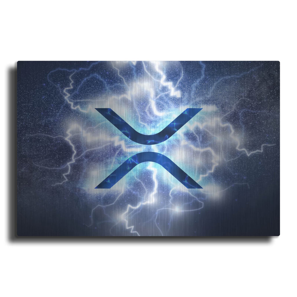 'Crypto Eclipse Xrp' by Valentyn Artemenko – Metal Wall Art