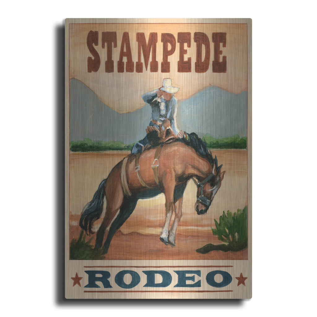 'Stampede Rodeo' by Ethan Harper – Metal Wall Art
