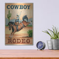 'Cowboy Rodeo' by Ethan Harper – Metal Wall Art, 12x16 room view