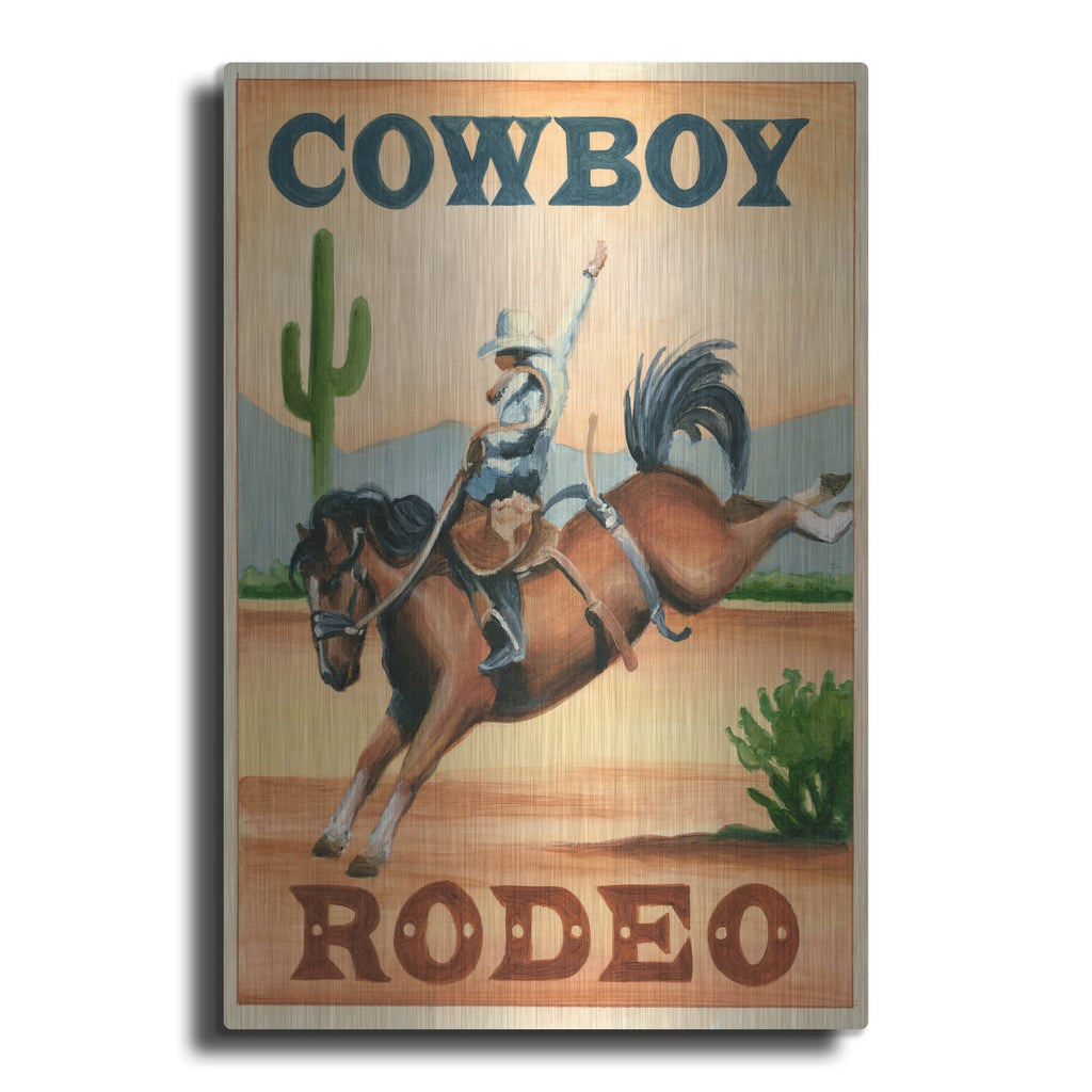 'Cowboy Rodeo' by Ethan Harper – Metal Wall Art