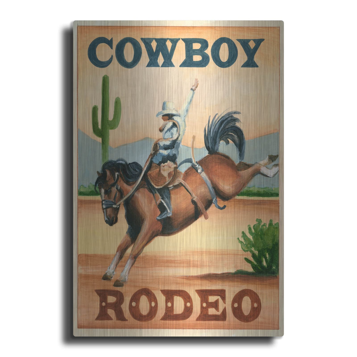 'Cowboy Rodeo' by Ethan Harper – Metal Wall Art