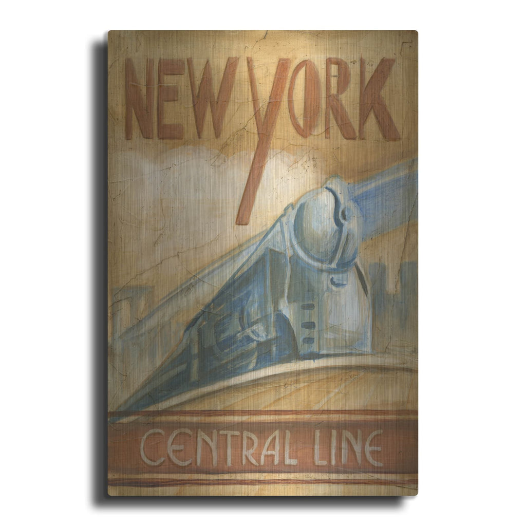 'New York Central Line' by Ethan Harper – Metal Wall Art